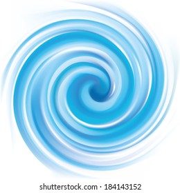 Vector background of blue swirling water texture 