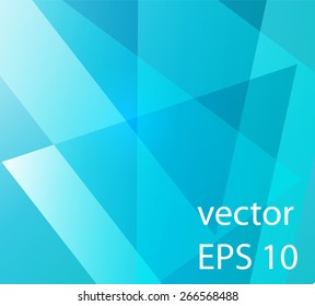Vector background of blue triangles