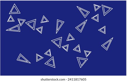 Las flechas azul y blanca del fondo vectorial son impresiones de ornamento de arte geométrico sin fisuras. Diseño de alfombras, tapicería, revestimientos, tela, ropa
