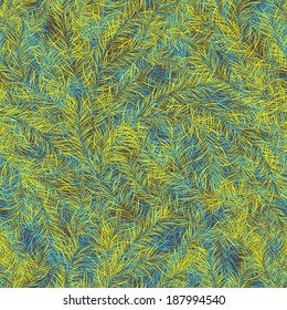 vector background with blue and yellow floral elements, geometric design, vector illustration
