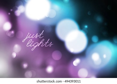 vector background of blurred lights and circles, just lights text