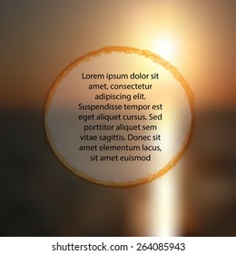 Vector background with blurred sky and clouds.