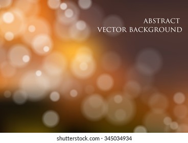 vector background with bokeh effect