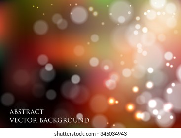 vector background with bokeh effect