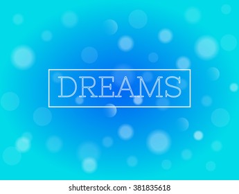 vector background (bokeh/snow/transparent circles)aqua