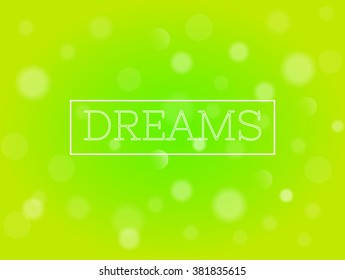 vector background (bokeh/snow/transparent circles)green