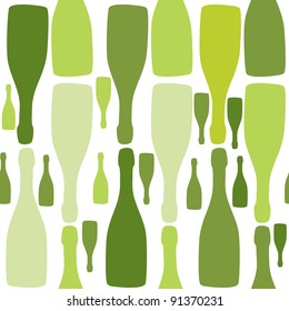 Vector background with bottles. Good for restaurant or bar menu design