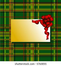 Vector background with bow and ribbon