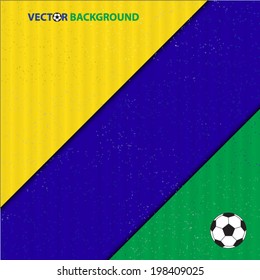 Vector background in Brazil flag concept.