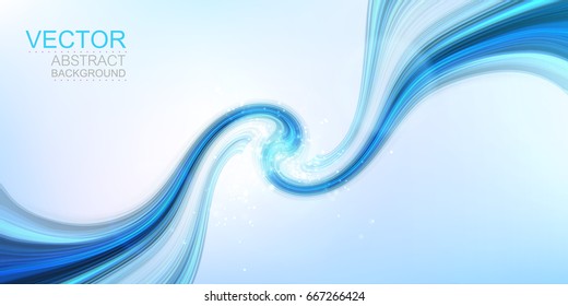 Vector background. Bright abstract swirl on white.
