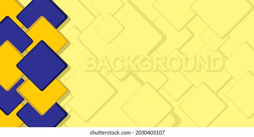 fondo vectorial de rectángulos azul y crema brillantes, adecuado para el diseño de portada, embalaje, páginas, etc. vectores de línea ondulada editable de fondo