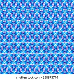 Vector Background. Bright blue flowers