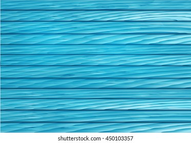 Vector background bright blue wooden wall