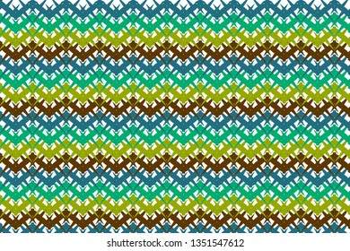 Vector background bright and colorful made of zig zag stripes
