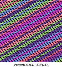 Vector background bright and colorful made of zig zag stripes