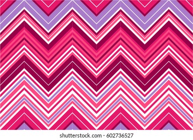 Vector background bright and colorful made of wave stripes. zig-zag 