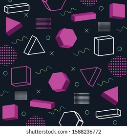 
Vector background with bright colors and minimalist shapes