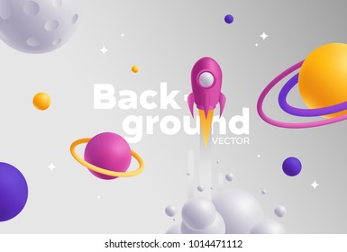 Fondo vectorial con colores brillantes y formas minimalistas