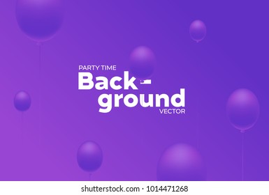 Vector background with bright colors and minimalistic shapes