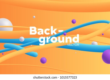Vector background with bright colors and minimalistic shapes