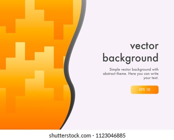 Vector background with bright colors and minimalistic design.