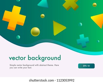 Vektorhintergrund mit hellen Farben und minimalistischem Design.