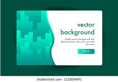 Vector background with bright colors and minimalistic design.
