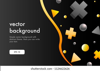 Vector background with bright colors and minimalistic design.