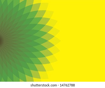 Vector background from a bright flower