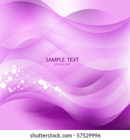Vector Background. Bright Lights on violet
