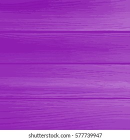 Vector background bright purple wooden wall. Easy to edit vector wood texture backdrop. Old painted wood wall. Wooden planks texture for your design. Shabby chic background.