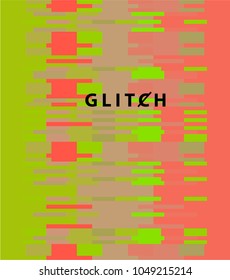 Vector background with broken data, glitch art.
