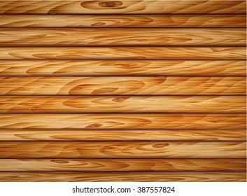 Vector background brown wooden plank wall
