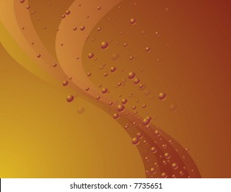 Vector background with bubbles