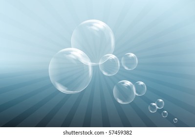 Vector Background with bubbles clip art