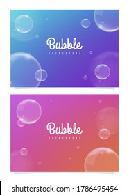 Vector Background with Bubbles . Illustration with Set of Shining Colorful Abstract Circles