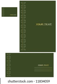 Vector background, business card, letter-5