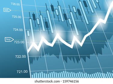 Antecedentes de los vectores con diagramas y datos empresariales, financieros y financieros