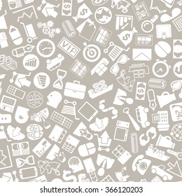 vector background of the business icons