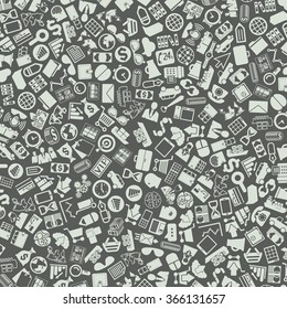 vector background of the business icons