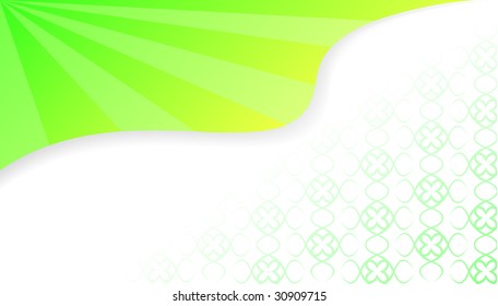 Vector background for business or invitation card, green color