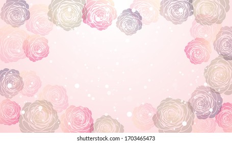 fondo vectorial de la ilustración Camellia