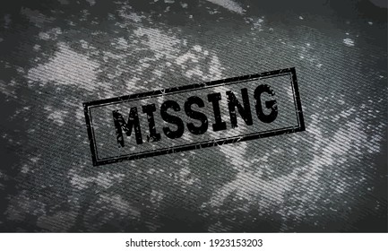 Vector background of a camouflage pattern. Stamp - missing