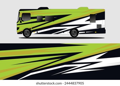 vector background for camper van, bus and van packages