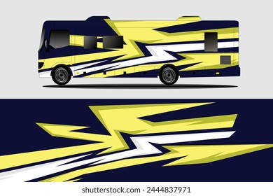 vector background for camper van, bus and van packages