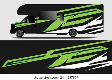 vector background for camper van, bus and van packages