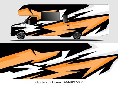 vector background for camper van, bus and van packages