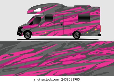 vector background for camper van and van package