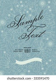  Vector background, can be used as creating card, invitation card, placard. 