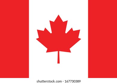 vector background of canada flag